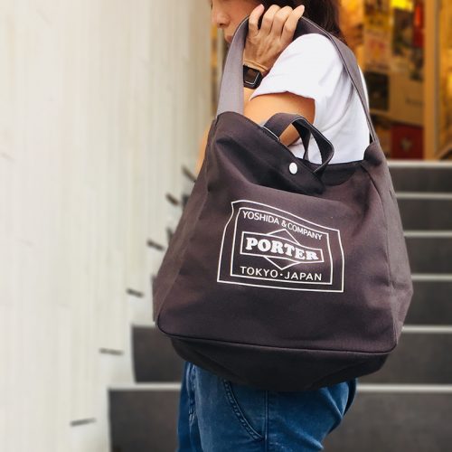 lowercasexporter-totebag-charcoal in stoutbag