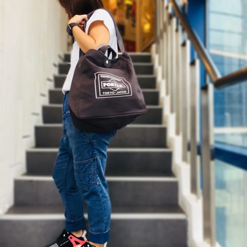 lowercasexporter-totebag-charcoal in stout online shop